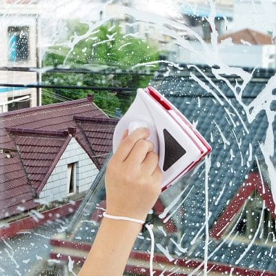 Magnetni dvostrani čistač stakla