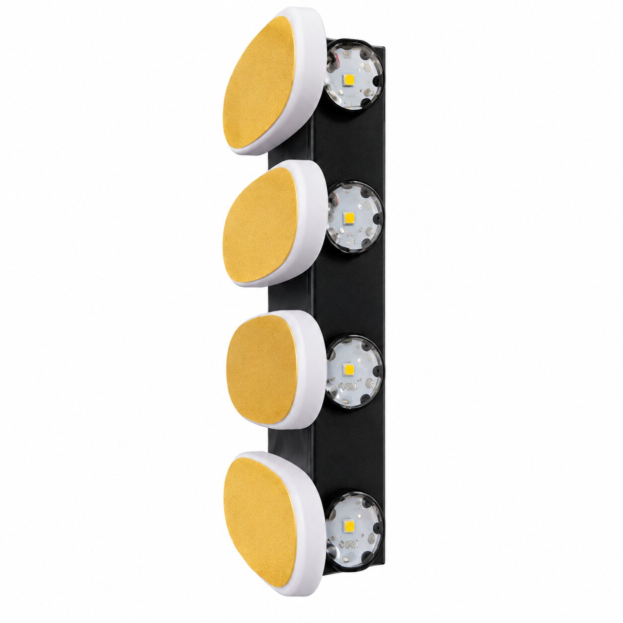 Zidna lampa s četiri ovalna zlatna detalja - Image 3