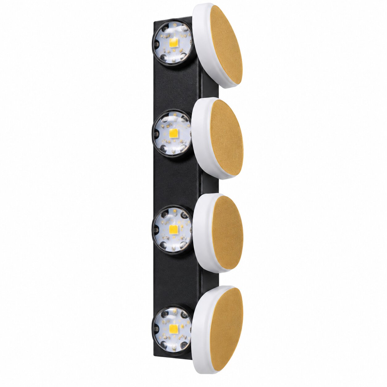 Zidna lampa s četiri ovalna zlatna detalja - Image 2
