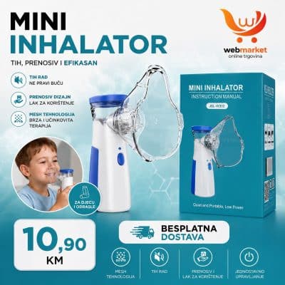 Mini inhalator JSL-W302 s maskom za djecu i odrasle