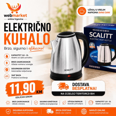 Električno kuhalo za vodu SCALITT – 1,8 L / 2,0 L